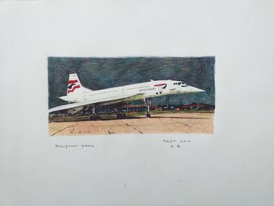 Concorde  Airplane Blueprint Drawing Plans for the Concorde Supersonic  Jet Airliner Drawing by StockPhotosArt Com  Pixels