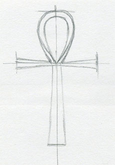 simple pencil drawings of crosses