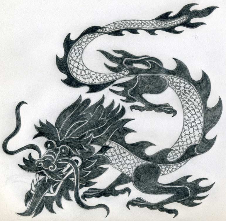 Easy Dragon Drawing - HelloArtsy