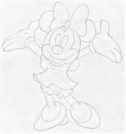 How to Draw Minnie Mouse | Disney World 50th Anniversary - YouTube