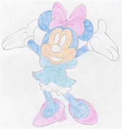 How to Draw Minnie Mouse VIDEO  StepbyStep Pictures