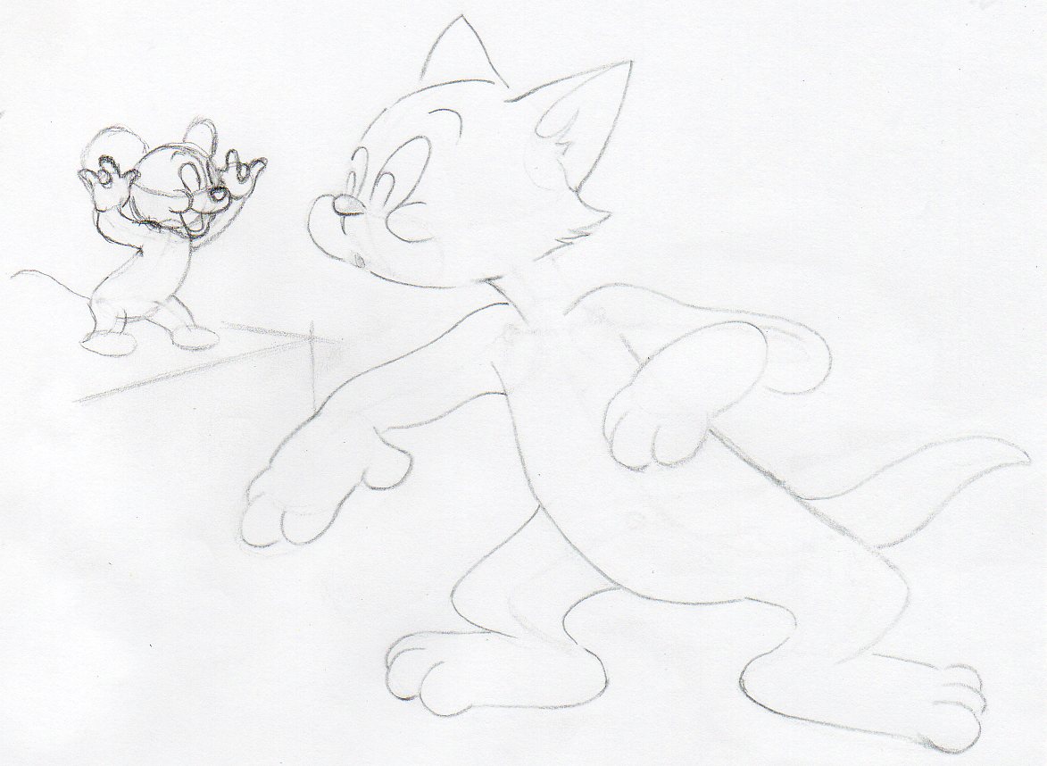 How to Draw Tom and Jerry with Step by Step Drawing Tutorial  How to Draw  Step by Step Drawing Tutorials