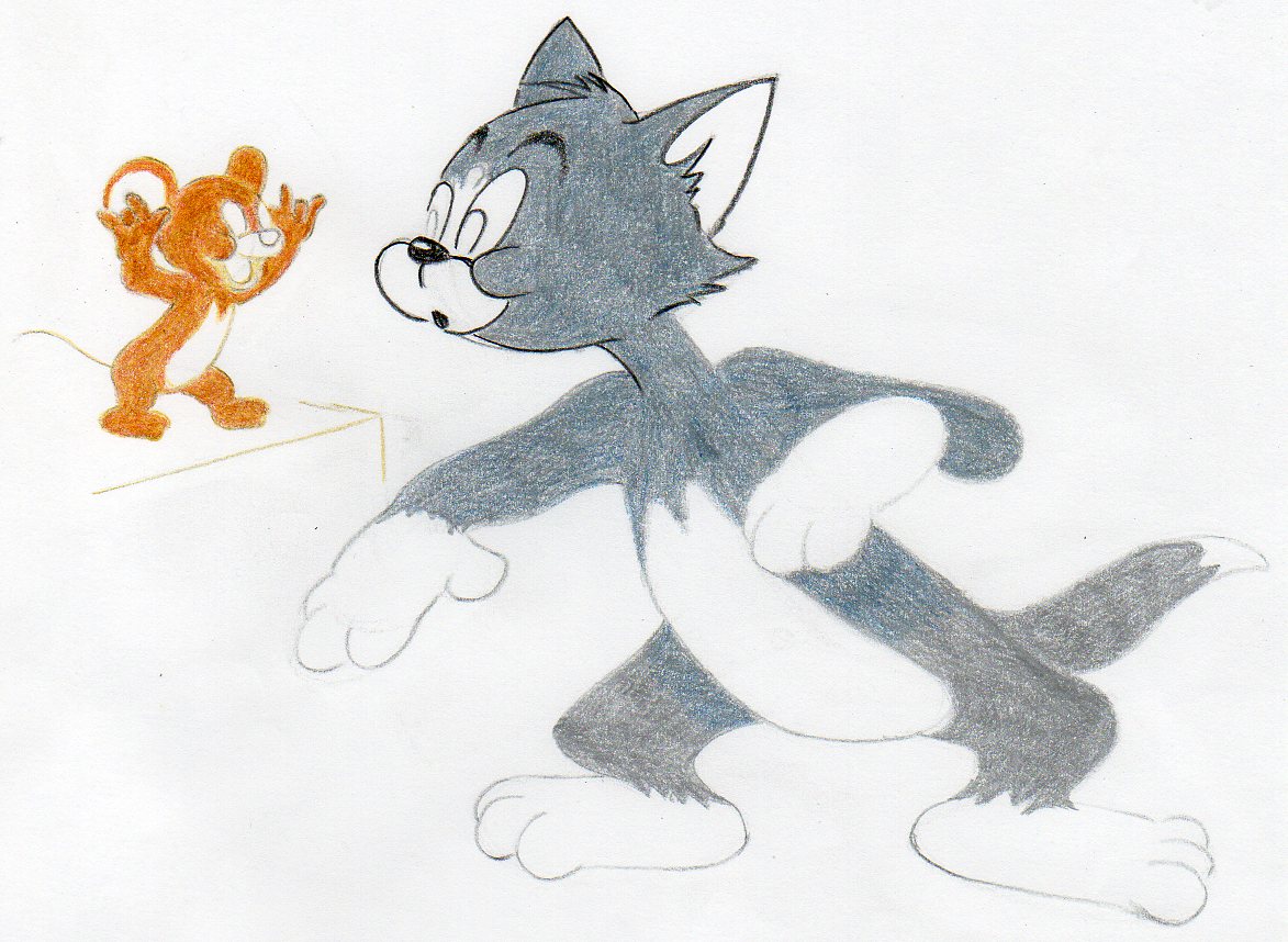 Tom And Jerry Cartoon Images To Draw Pictures Drawing  Draw Tom  Jerry   Free Transparent PNG Clipart Images Download