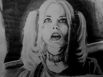 Harley Quinn - Fine Line Creations - Drawings & Illustration,  Entertainment, Movies, Action & Adventure - ArtPal