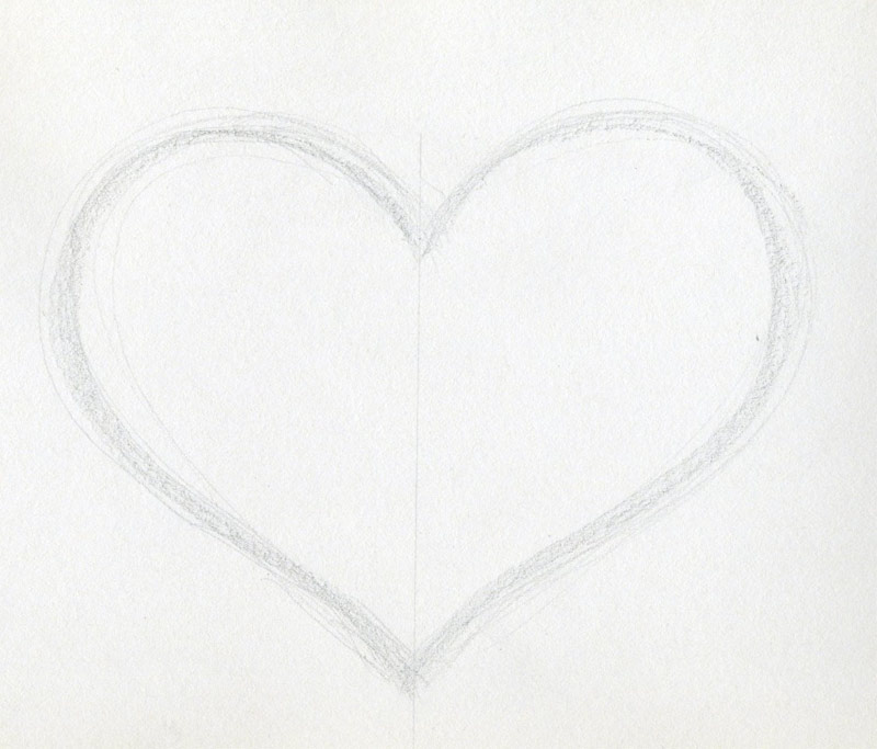 perfect heart drawing