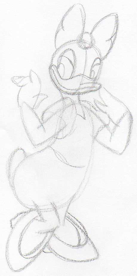 how to draw daisy duck