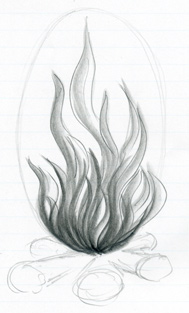 Fire Drawing Flame Free Illustration Flame PNG Images | PSD Free Download -  Pikbest