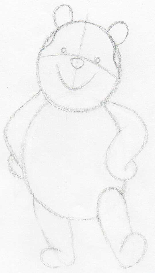 Easy To Draw Winnie the Pooh Bear | 4 Kids - YouTube