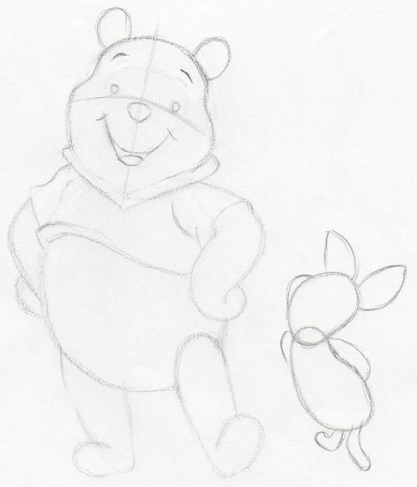 pooh and piglet holding hands coloring pages