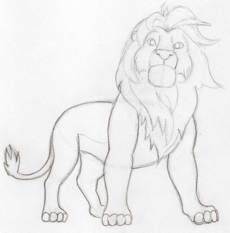 how to draw simba06