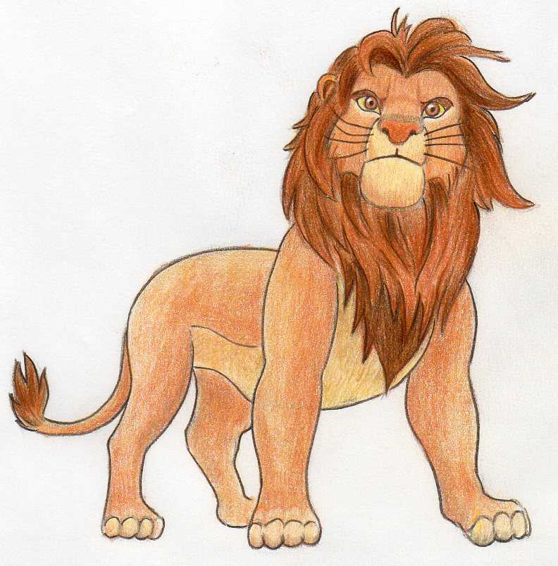 How To Draw Simba In Few Easy Steps