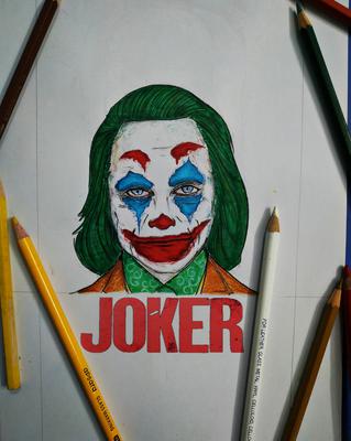 easy drawings of the joker