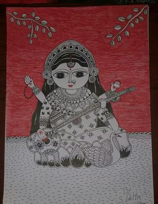 Saraswati Coloring Pages