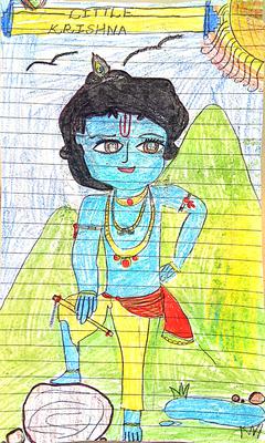Krishna drawing HD wallpapers | Pxfuel