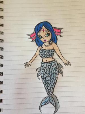 Picture Free Stock Drawing On Sketch - Easy Drawings Of Mermaid PNG Image |  Transparent PNG Free Download on SeekPNG
