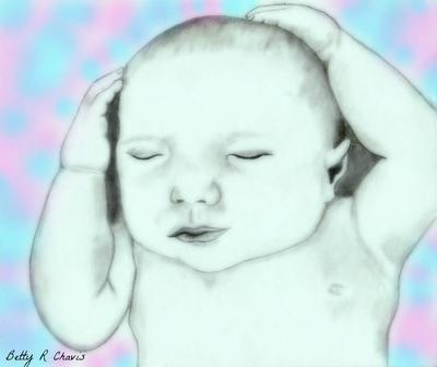 Innocent Baby Pencil Drawing Drawing by Santhosh Skp - Pixels