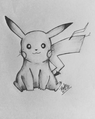 realistic pikachu drawing
