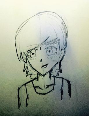 Girl With Attitude Pencil Sketch | DesiPainters.com
