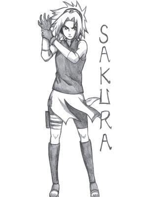 Classic Haruno Sakura sketch by me : r/AnimeSketch