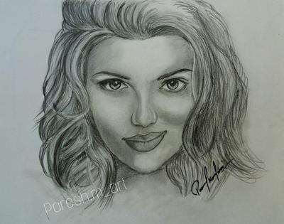 Drawing Scarlett Johansson  Steemit