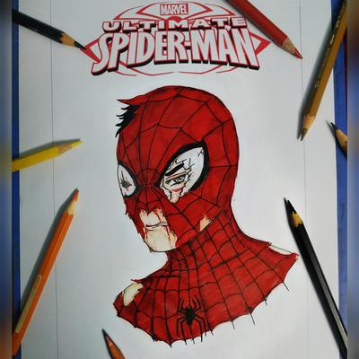 How to Draw SpiderMans Face  Really Easy Drawing Tutorial