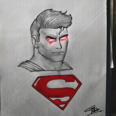 Superman Portrait Sketch  rsuperman