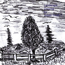 trees 2 pencil sketch 