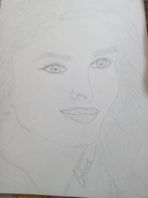 Easy Pencil Sketch Of Bollywood Actress